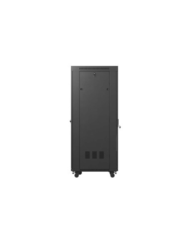LANBERG 19" VOĽNE STOJÚCA RACKOVÁ SKRIŇA 37U/600X800 (FLAT PACK) S PRESKLENÝMI DVERAMI LCD ČIERNA