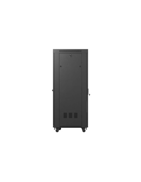 LANBERG 19" VOĽNE STOJÚCA RACKOVÁ SKRIŇA 37U/600X800 (FLAT PACK) S PRESKLENÝMI DVERAMI LCD ČIERNA