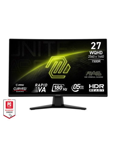 MSI MAG/274CQF/27"/VA/QHD/180Hz/0,5ms/Čierna/3R