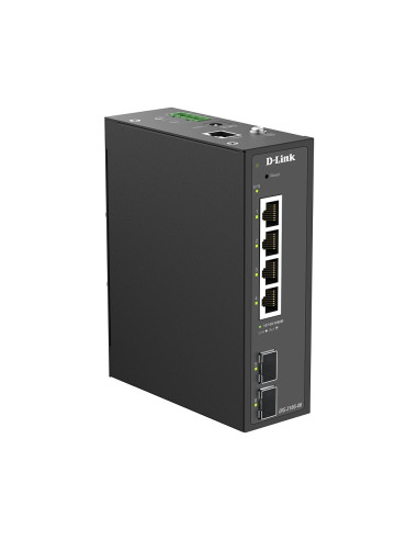 D-Link DIS-210G-06 6-port Gigabit Industrial Smart Managed Switch with 2 x SFP Ports