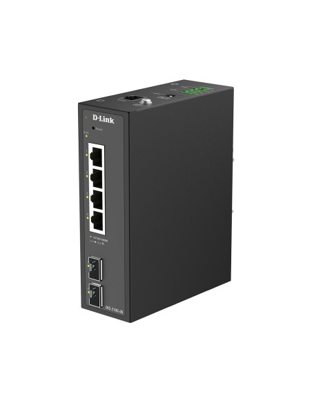 D-Link DIS-210G-06 6-port Gigabit Industrial Smart Managed Switch with 2 x SFP Ports