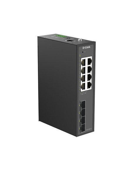 D-Link DIS-210G-12 12-Port Gigabit Industrial Smart Managed Switch with 4 x SFP Ports