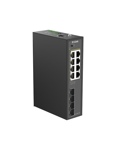 D-Link DIS-210G-12P 12-Port Gigabit Industrial PoE+ Smart Managed Switch with 4 x SFP Ports