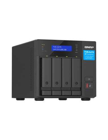 QNAP TVS-h474-i3-8G (4core 4,3GHz, ZFS, 16GB RAM, 4x SATA, 2x M.2 NVMe, 2x PCIe, 2x 2,5GbE, HDMI)