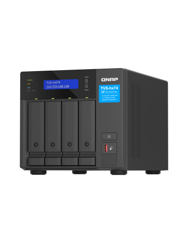 QNAP TVS-h474-i3-8G (4core 4,3GHz, ZFS, 16GB RAM, 4x SATA, 2x M.2 NVMe, 2x PCIe, 2x 2,5GbE, HDMI)