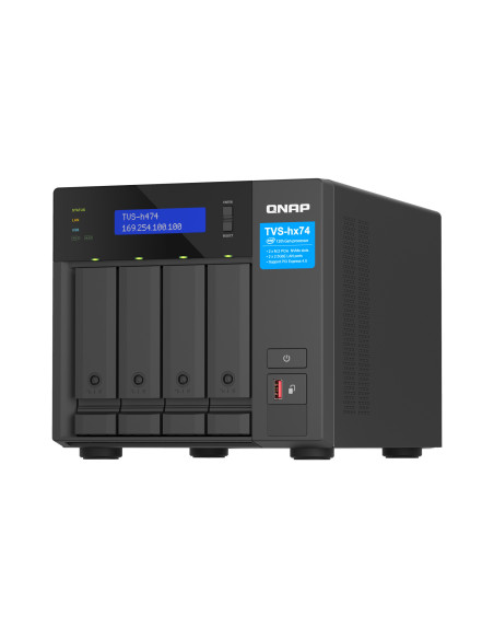 QNAP TVS-h474-i3-8G (4core 4,3GHz, ZFS, 16GB RAM, 4x SATA, 2x M.2 NVMe, 2x PCIe, 2x 2,5GbE, HDMI)