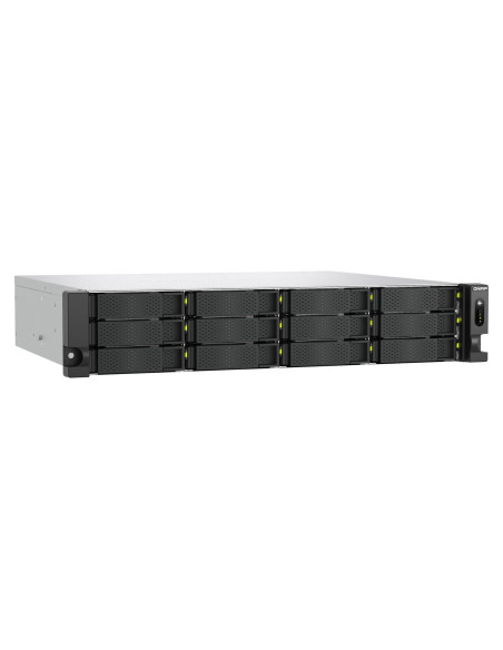 QNAP TS-h1465U-RP-8G (Intel 4core, ZFS, 8GB DDR5 RAM, 12x SATA + 2x E1.S, 1x PCIe, 2x 2,5GbE)