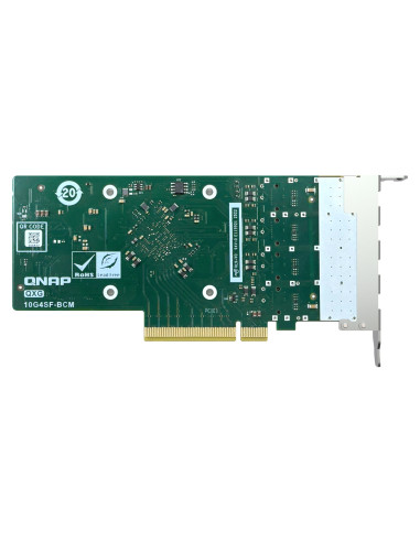 QNAP QXG-10G4SF-BCM, 4x10GbE SFP+, PCIe 4.0 x8