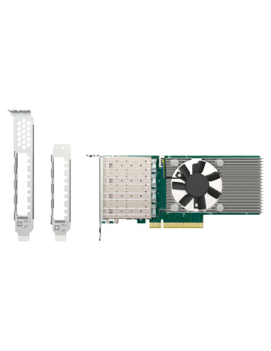 QNAP QXG-10G4SF-BCM, 4x10GbE SFP+, PCIe 4.0 x8
