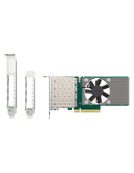 QNAP QXG-10G4SF-BCM, 4x10GbE SFP+, PCIe 4.0 x8