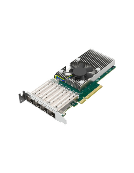 QNAP QXG-25G4SF-BCM, 4x25GbE SFP28, PCIe 4.0x8