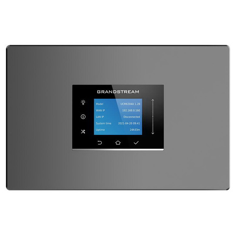Grandstream UCM6304 Audio VoIP PBX, 1000 uživ., 150 súb. hov., audiokonf. 120úč., 4xFXO, 4xFXS port