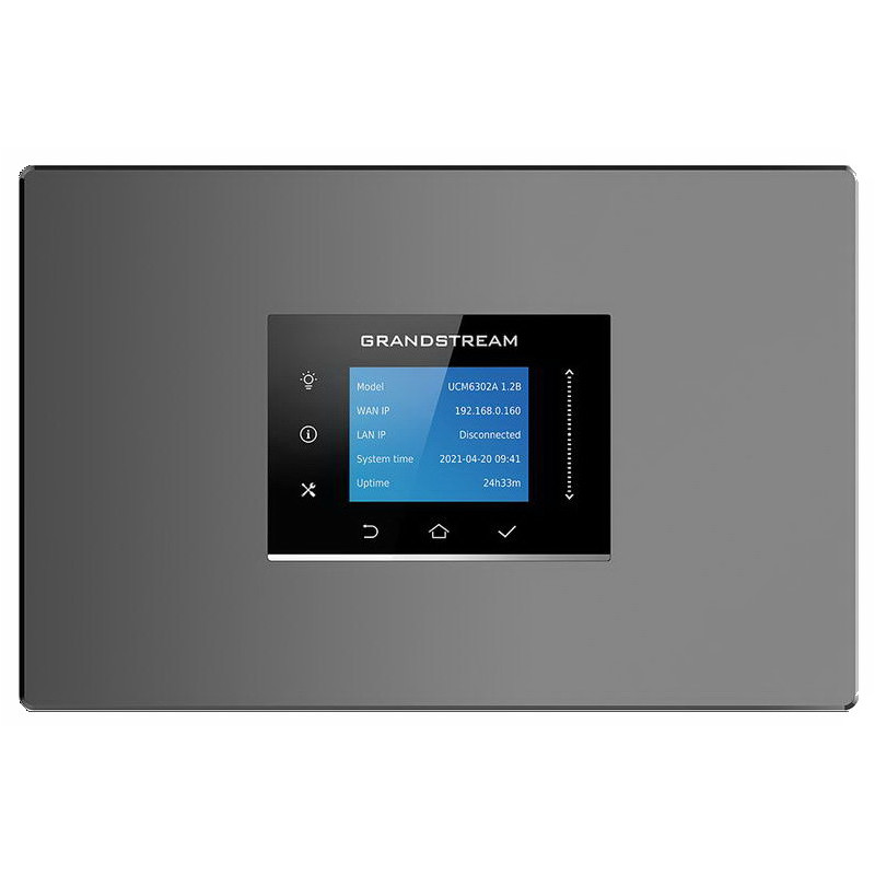 Grandstream UCM6302 Audio VoIP PBX, 500 užív., 75 súb. hov., audiokonf. 75úč., 2xFXO, 2xFXS port