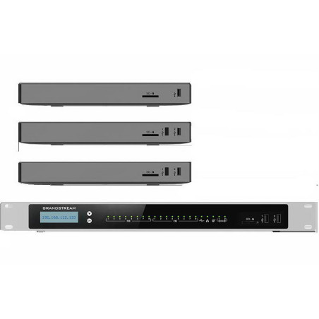 Grandstream UCM6300 Audio VoIP PBX, 250 užív., 50 súb. hov., audiokonf. 50úč., 0xFXO, 0xFXS port