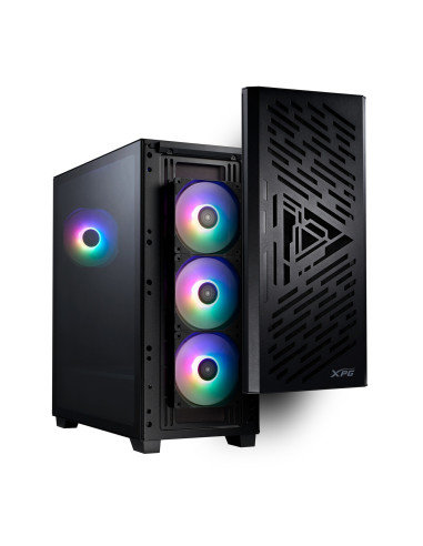 Adata XPG LANDER 501/Midi Tower/Transpar./Čierna