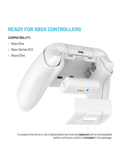 Dobíjacia stanica FIXED pre ovládače Xbox biela