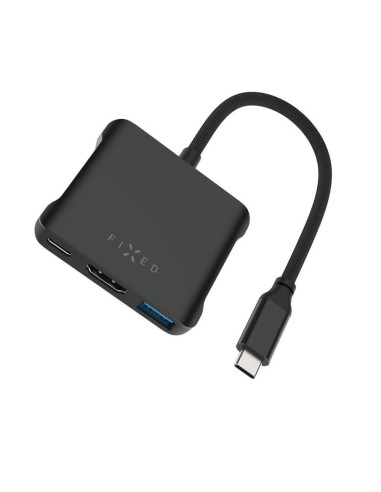 5-port hliníkový USB-C FIXED HUB, 140W, PD3.1