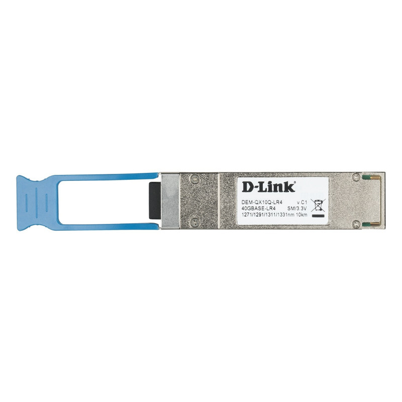 D-Link DEM-QX10Q-LR4 - 40GBASE-LR4 QSFP+ Single-Mode Transceiver, 10km