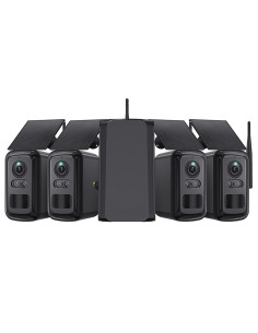 Set solárnych kamier Viking HUB S04/8000 mAh/ mobilné aplikácie/ outdoor