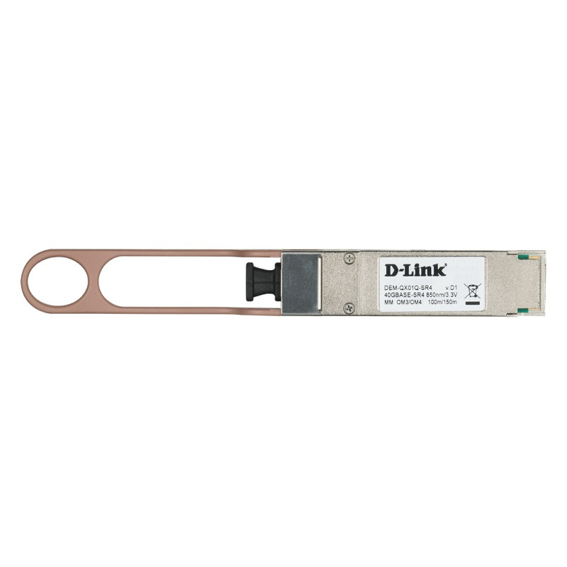 D-Link DEM-QX01Q-SR4 - 40GBase-SR4 QSFP+ Multi-mode Transceiver, 100M/150M