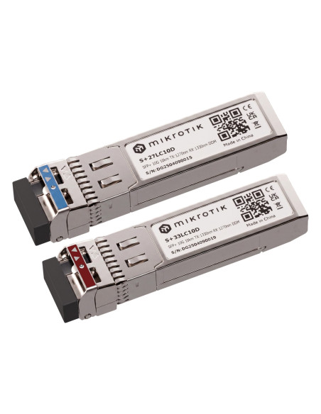 MikroTik S+2733LC10D, Pár SFP+ BiDi 10G SM 10km, Single LC-connector