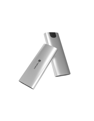 Externý box pre SSD Natec RHINO M.2 NVME LITE USB-C 3.2 GEN 2, hliníkové telo, ARCTIC SILVER