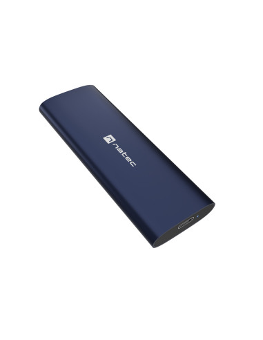Externý box pre SSD Natec RHINO M.2 NVME LITE USB-C 3.2 GEN 2, hliníkové telo, STEEL NAVY