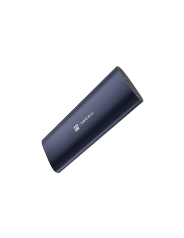 Externý box pre SSD Natec RHINO M.2 NVME LITE USB-C 3.2 GEN 2, hliníkové telo, STEEL NAVY