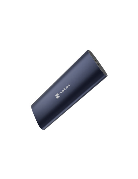 Externý box pre SSD Natec RHINO M.2 NVME LITE USB-C 3.2 GEN 2, hliníkové telo, STEEL NAVY