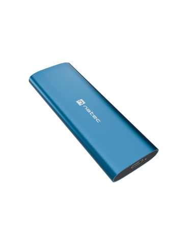 Externý box pre SSD Natec RHINO M.2 NVME LITE USB-C 3.2 GEN 2, hliníkové telo, HORIZON BLUE
