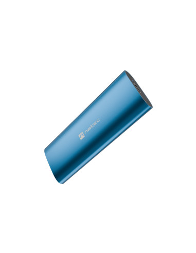 Externý box pre SSD Natec RHINO M.2 NVME LITE USB-C 3.2 GEN 2, hliníkové telo, HORIZON BLUE