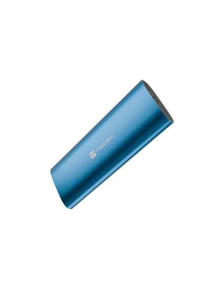 Externý box pre SSD Natec RHINO M.2 NVME LITE USB-C 3.2 GEN 2, hliníkové telo, HORIZON BLUE