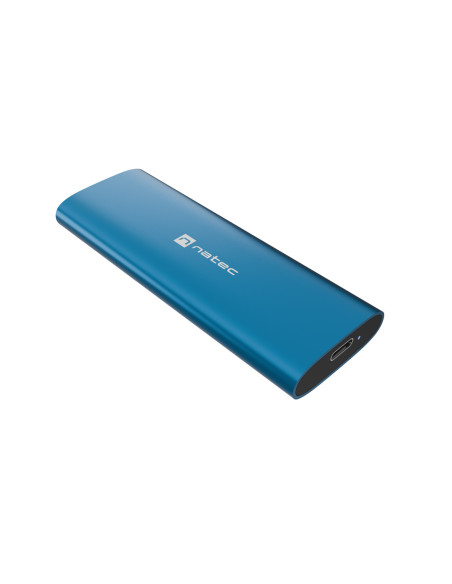 Externý box pre SSD Natec RHINO M.2 NVME LITE USB-C 3.2 GEN 2, hliníkové telo, HORIZON BLUE