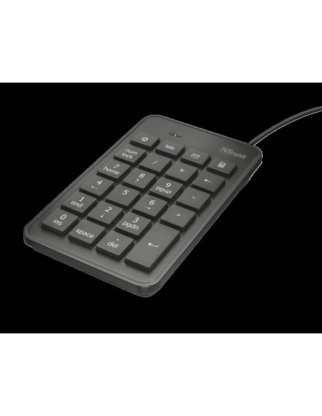 TRUST XALAS Numerický blok, USB, čierny