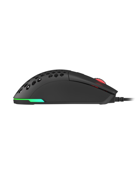 Genesis herná optická myš KRYPTON 750/RGB/8000 DPI/Herná/Optická/8 000 DPI/Drôtová USB/Čierna