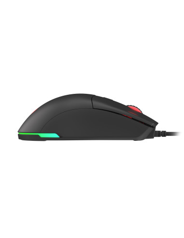 Genesis herná optická myš KRYPTON 750/RGB/8000 DPI/Herná/Optická/8 000 DPI/Drôtová USB/Čierna