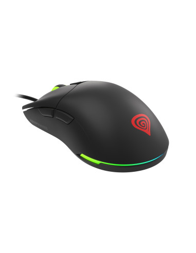 Genesis herná optická myš KRYPTON 750/RGB/8000 DPI/Herná/Optická/8 000 DPI/Drôtová USB/Čierna