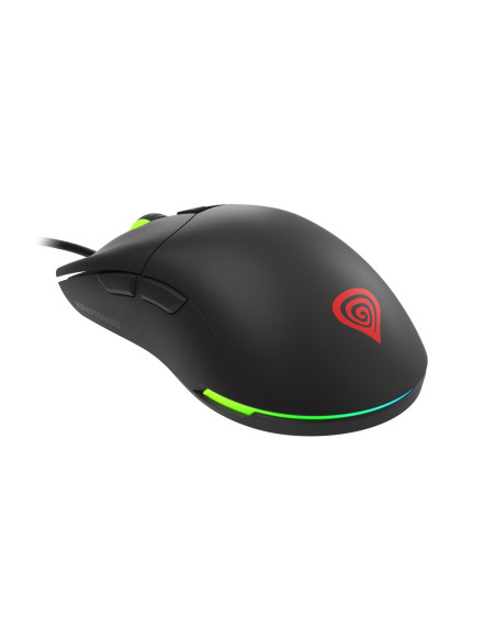 Genesis herná optická myš KRYPTON 750/RGB/8000 DPI/Herná/Optická/8 000 DPI/Drôtová USB/Čierna