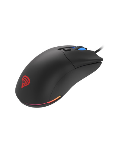 Genesis herná optická myš KRYPTON 750/RGB/8000 DPI/Herná/Optická/8 000 DPI/Drôtová USB/Čierna