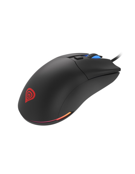 Genesis herná optická myš KRYPTON 750/RGB/8000 DPI/Herná/Optická/8 000 DPI/Drôtová USB/Čierna