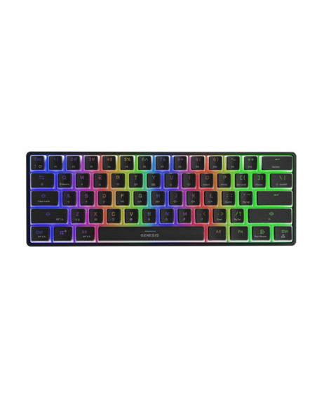 Genesis herná klávesnica THOR 660 RGB/Bezdrôtová Bluetooth/US layout/Čierna