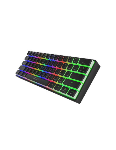 Genesis herná klávesnica THOR 660 RGB/Bezdrôtová Bluetooth/US layout/Čierna