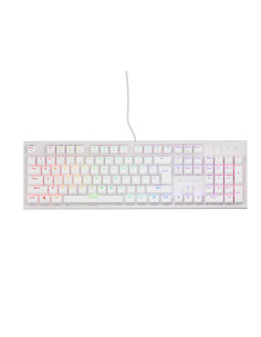 Genesis herná mechanická klávesnica THOR 303/RGB/Outemu Peach Silent/Drôtová USB/US layout/Biela