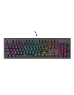 Genesis tichá herná klávesnica THOR 303/RGB/Outemu Peach Silent/Drôtová USB/ CZ- SK layout/Čierna
