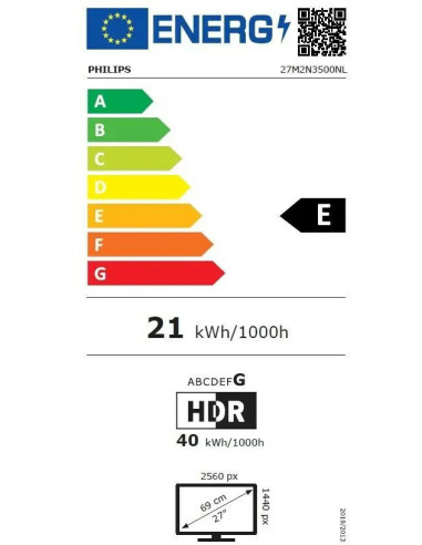 Philips Evnia/27M2N3500NL/27"/VA/QHD/144Hz/1ms/Gray/3R