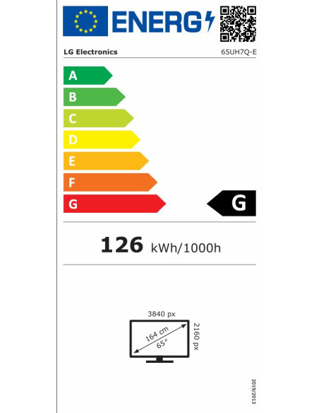 65" LG LED 65UH7 - UHD, 700cd, IPS, 24/7