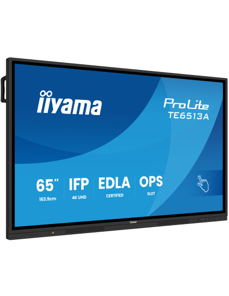 65" iiyama TE6513A-B1AG: IPS, 4K, 40P, EDLÁ