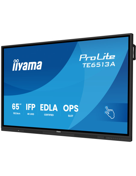 65" iiyama TE6513A-B1AG: IPS, 4K, 40P, EDLÁ