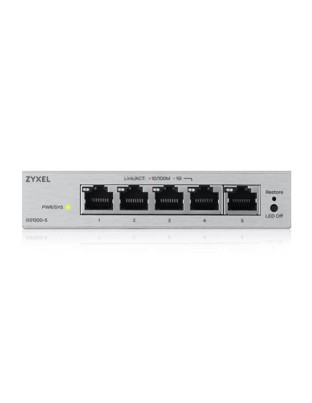 ZYXEL GS1200-5V3, 5 Port Gigabit webmanaged Switch