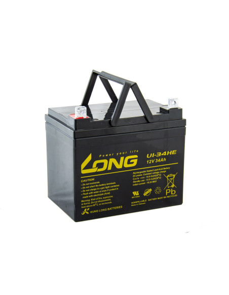 LONG batéria 12V 34Ah F4 DeepCycle (U1-34HE)